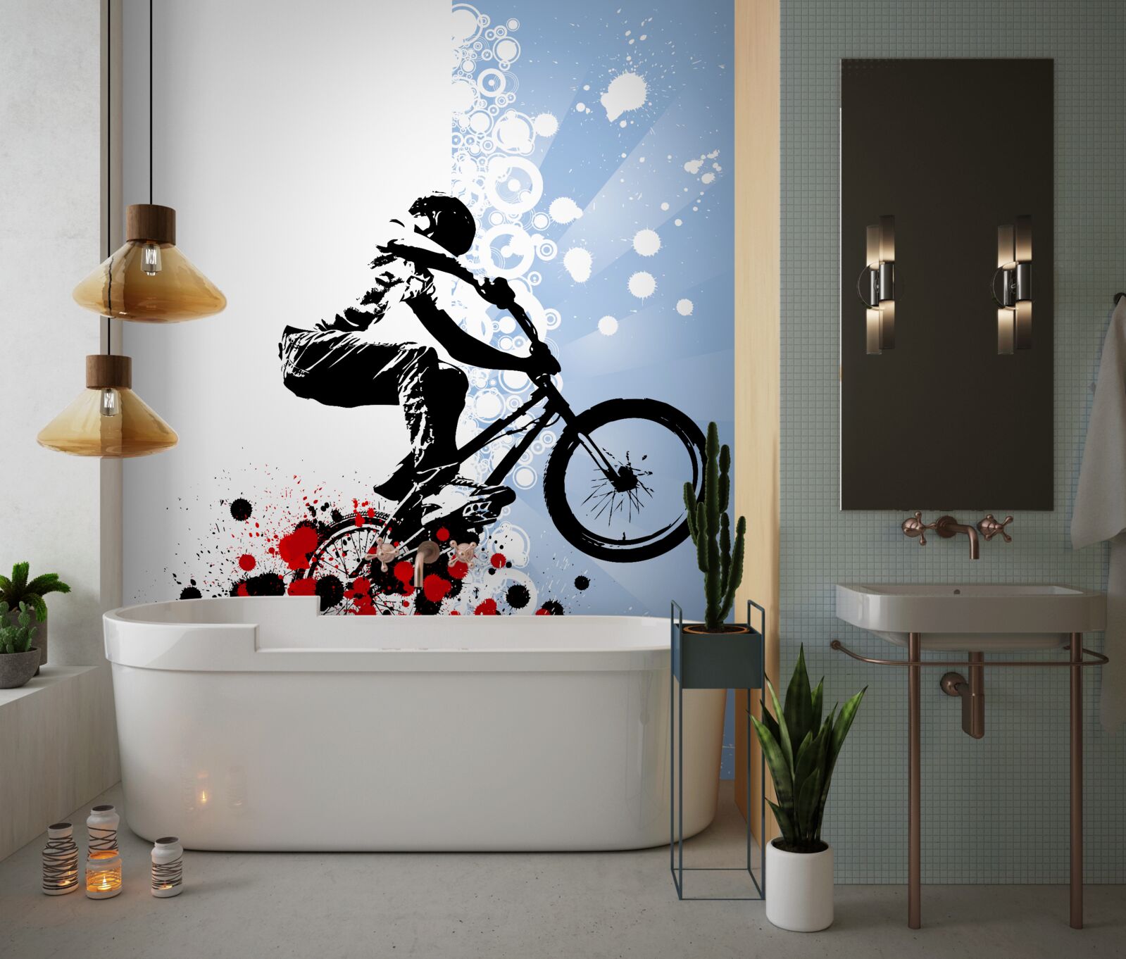 Фотошпалери bmx-райдер стрибок