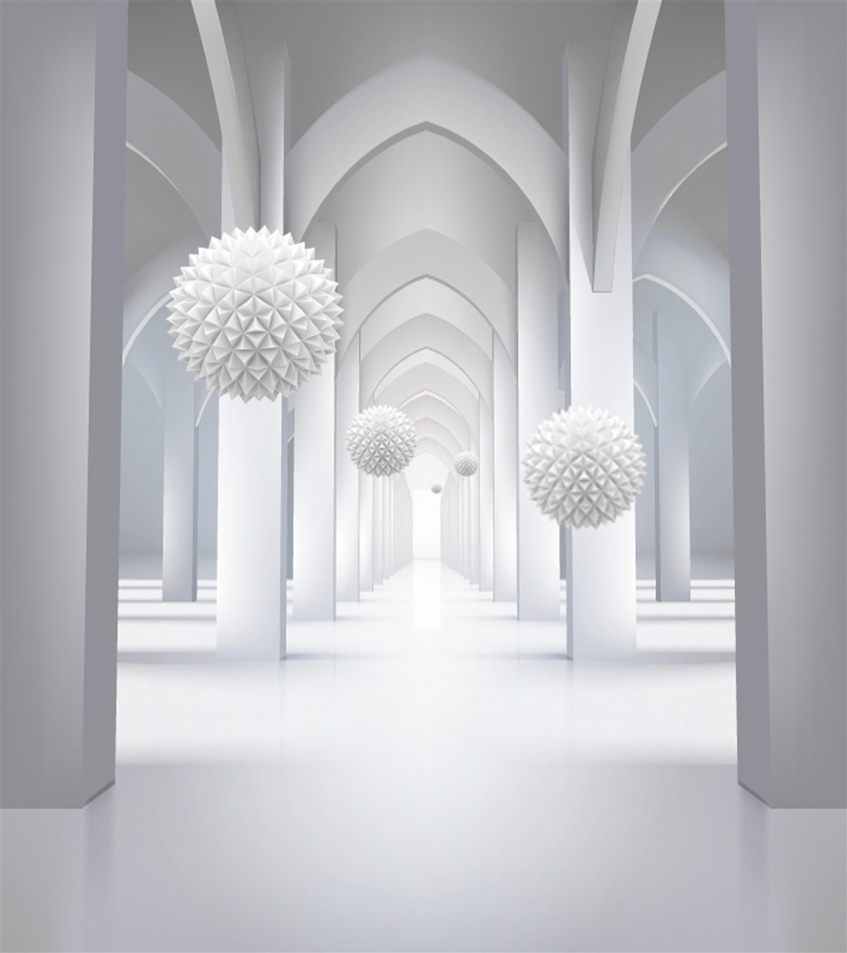 Фотошпалери абстрактні готичні колони