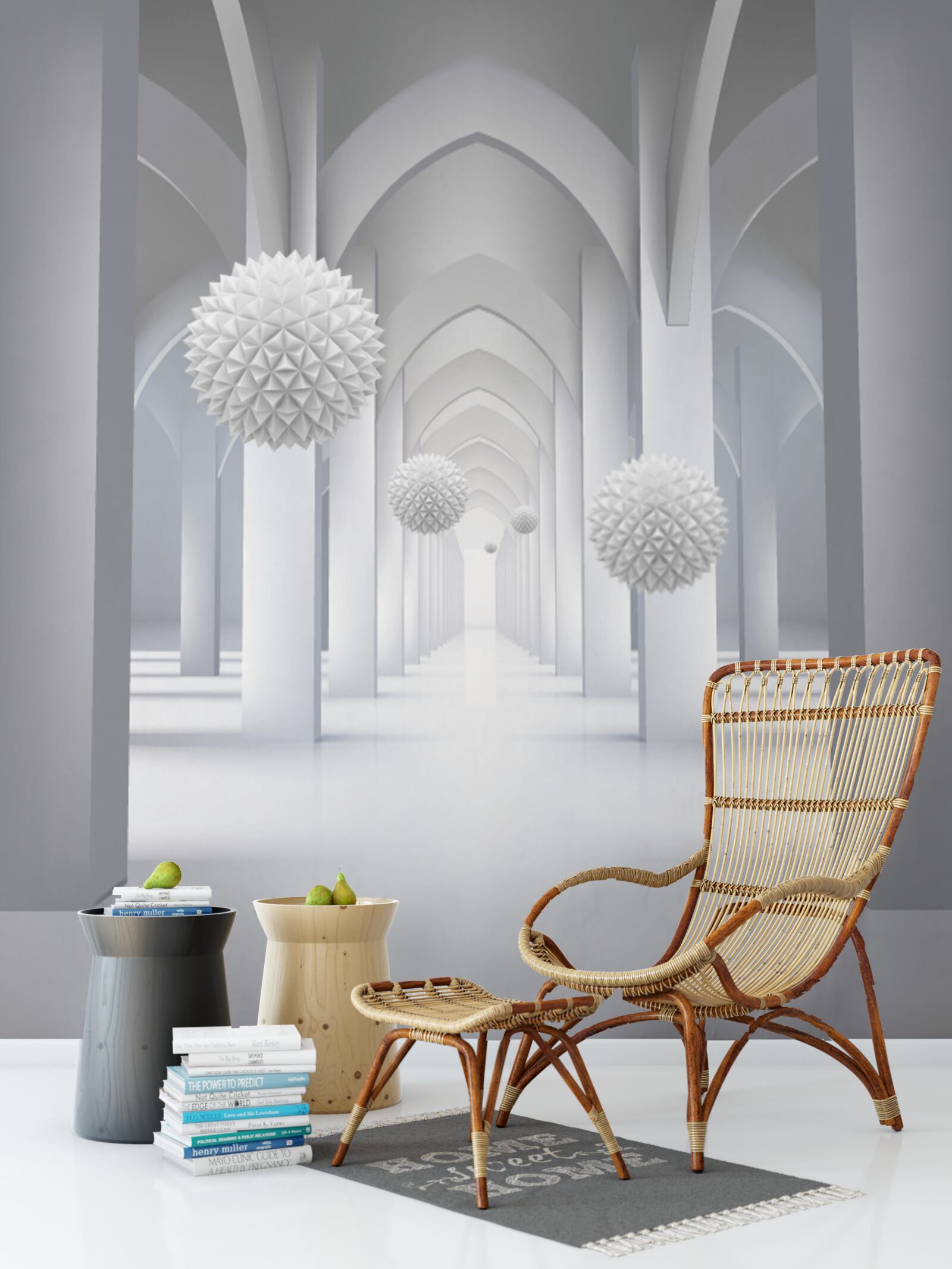 Фотошпалери абстрактні готичні колони