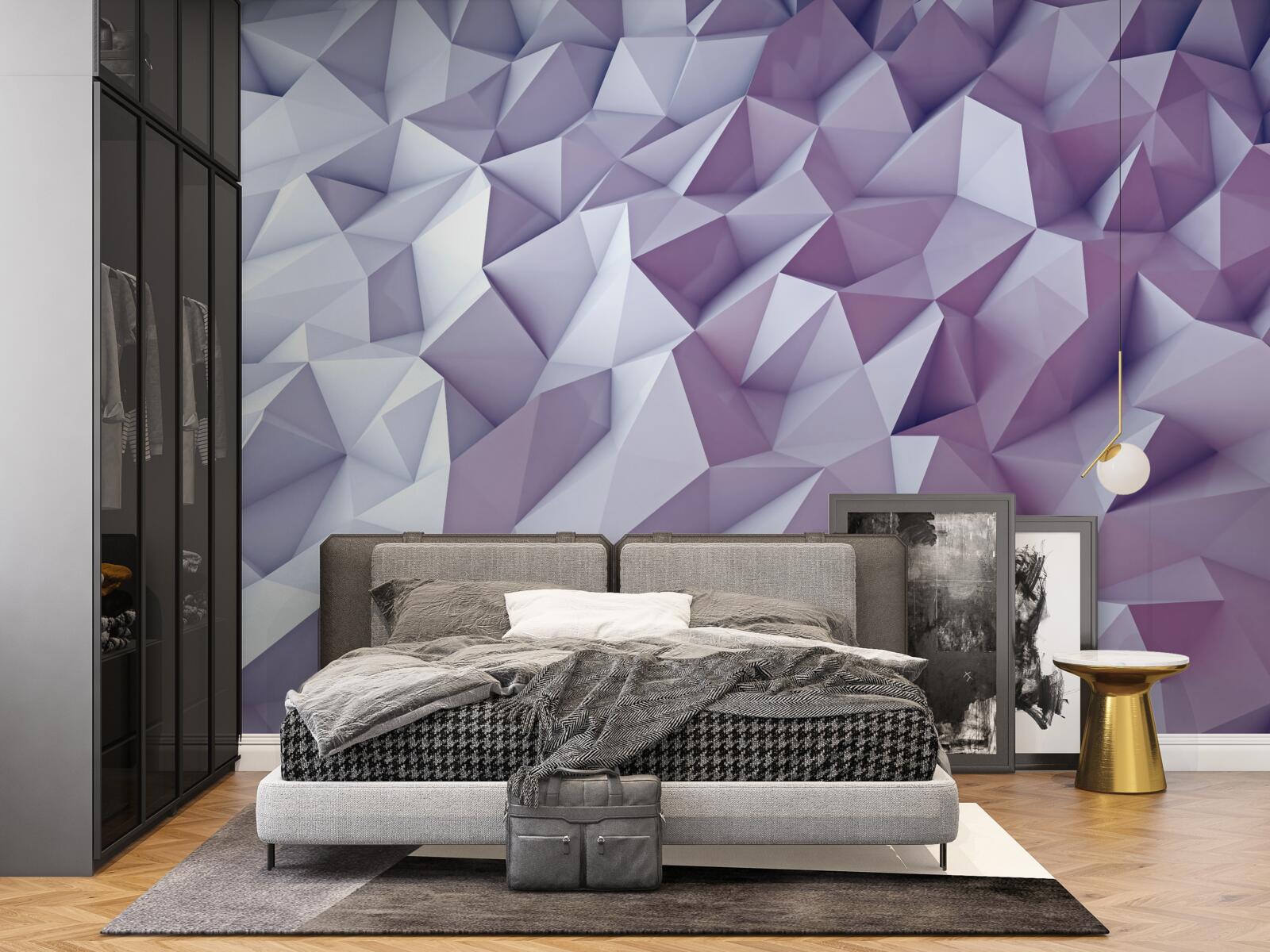 Фотошпалери градієнтні абстракції у формі трикутників