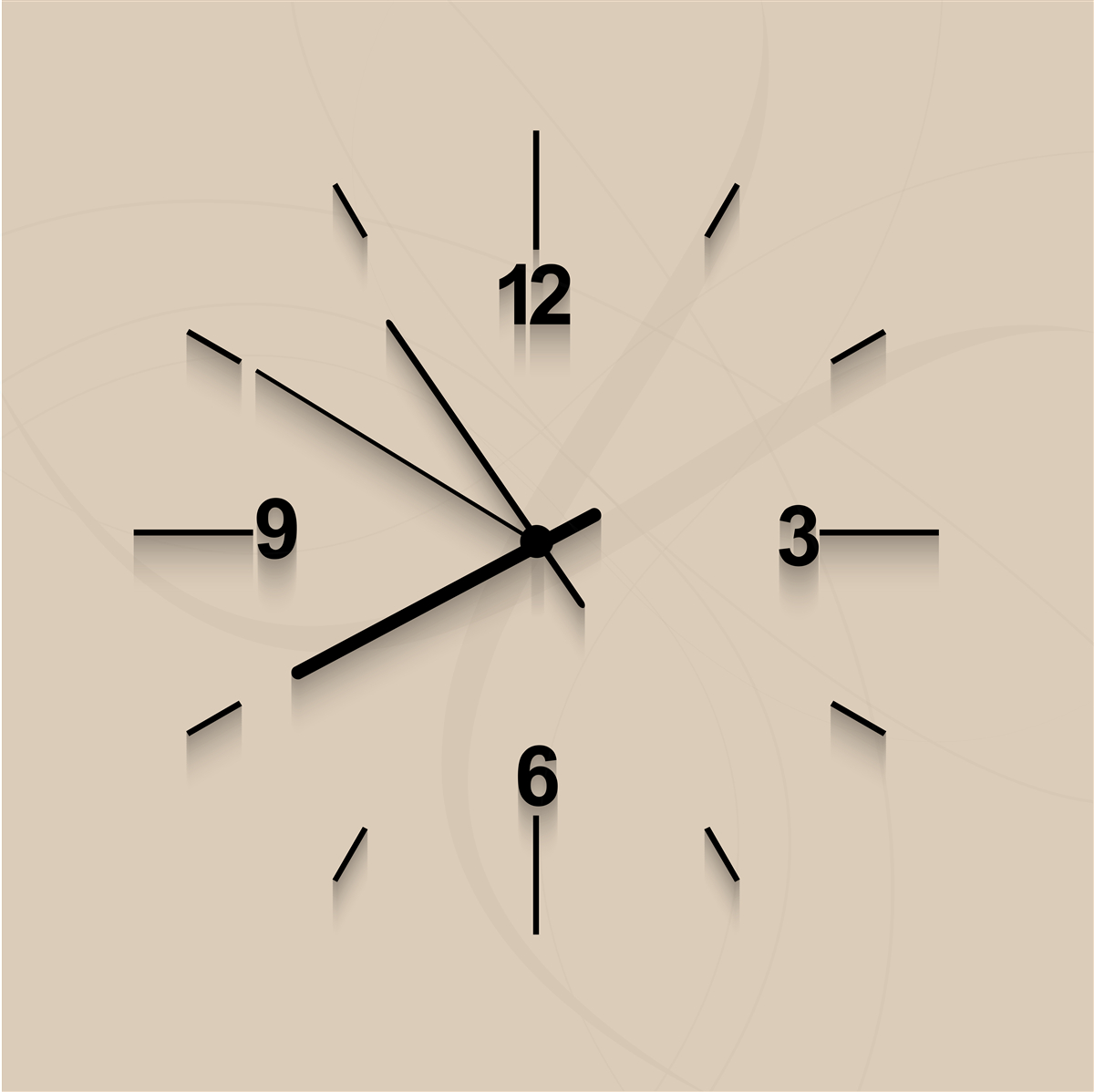 Фотошпалери настінний годинник з чотирма цифрами