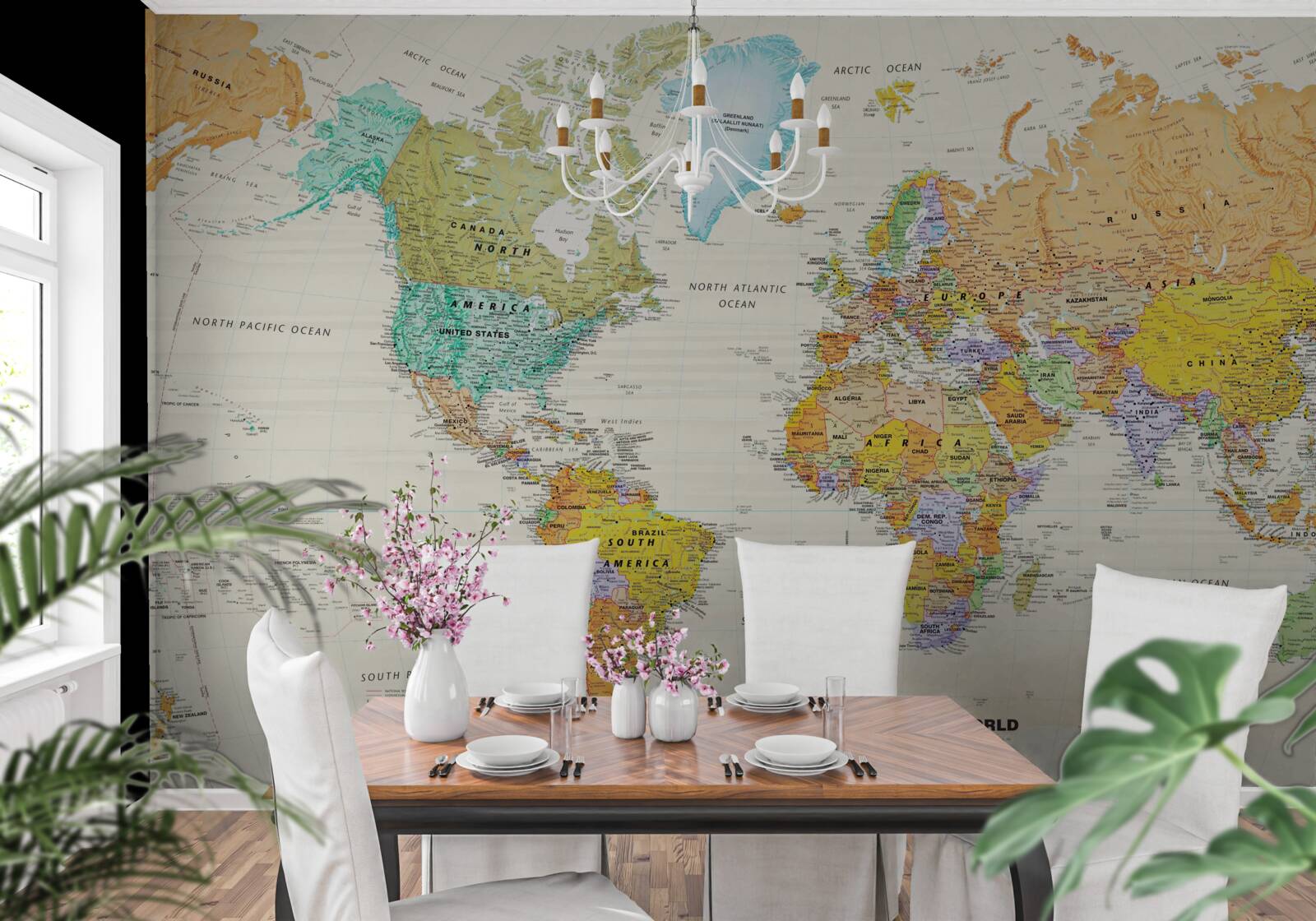 Fototapeta globalna mapa ziemi