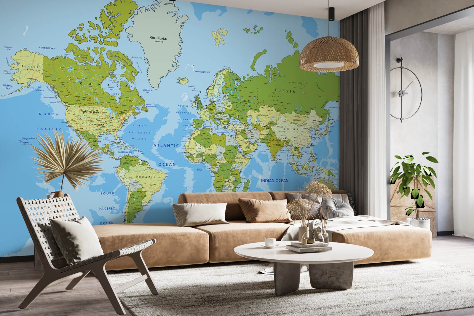 Fototapeta tradycyjna mapa świata