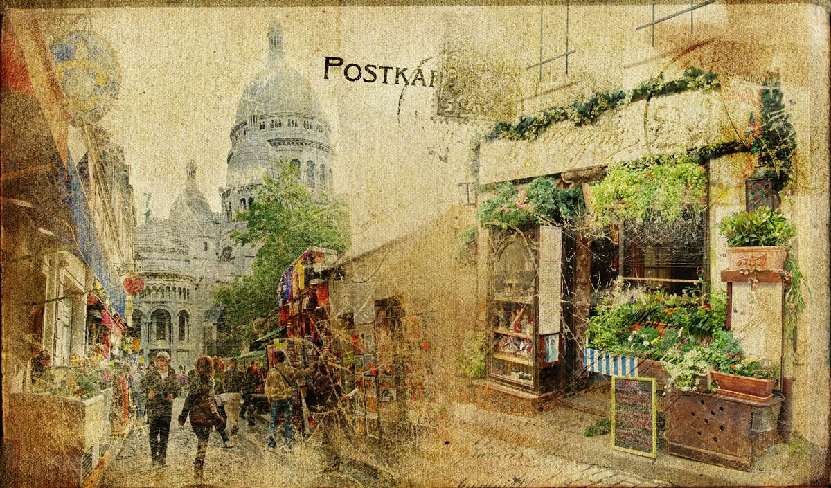Фотошпалери старе фото міста