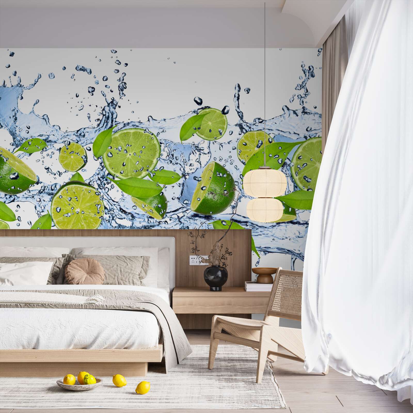 Фотошпалери лайми нарізати і опустити у воду