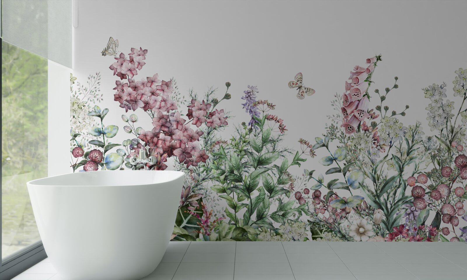 Фотошпалери лугове поле, що милує око своїми яскравими барвами