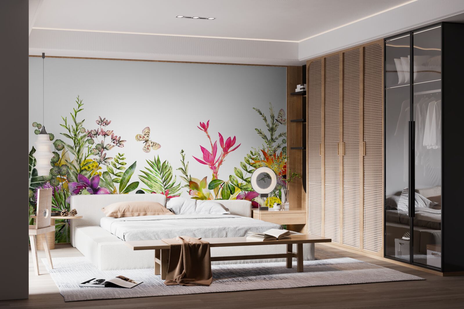 Фотошпалери тропічні рослини з яскравими літніми кольорами