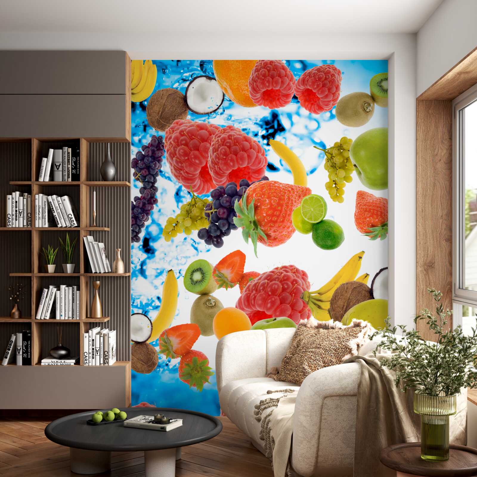 Fototapeta świeże letnie owoce w wodzie