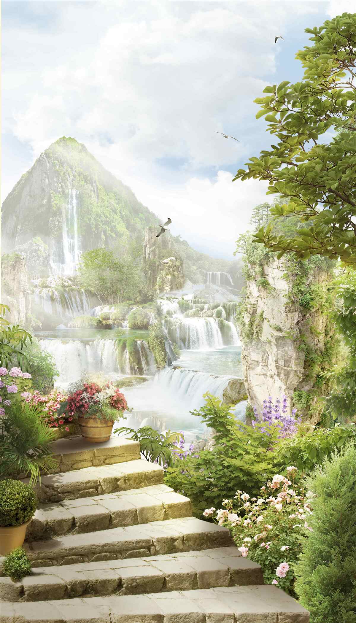 Фотошпалери прекрасний вид на гори