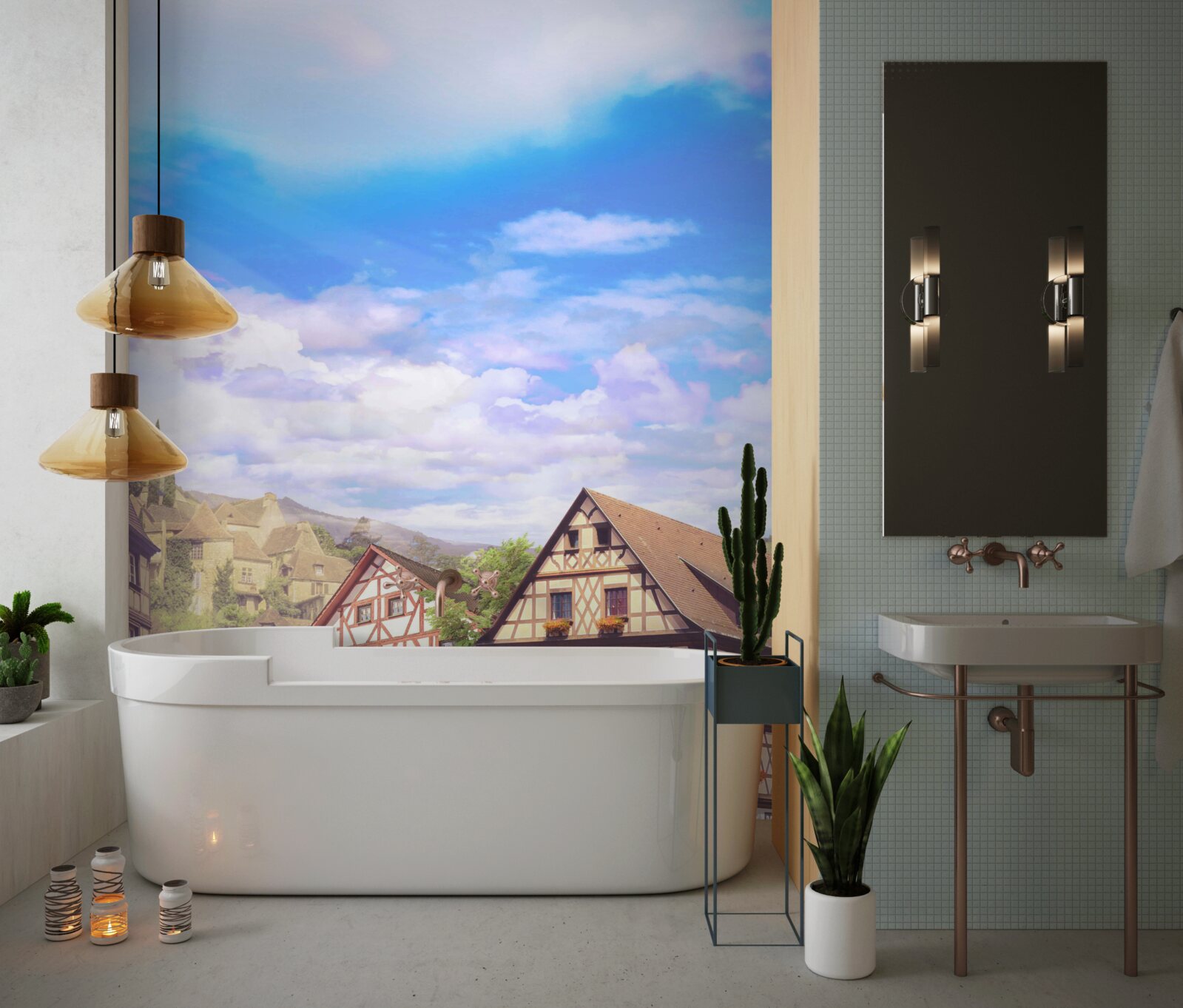 Фотошпалери прекрасний вид на місто