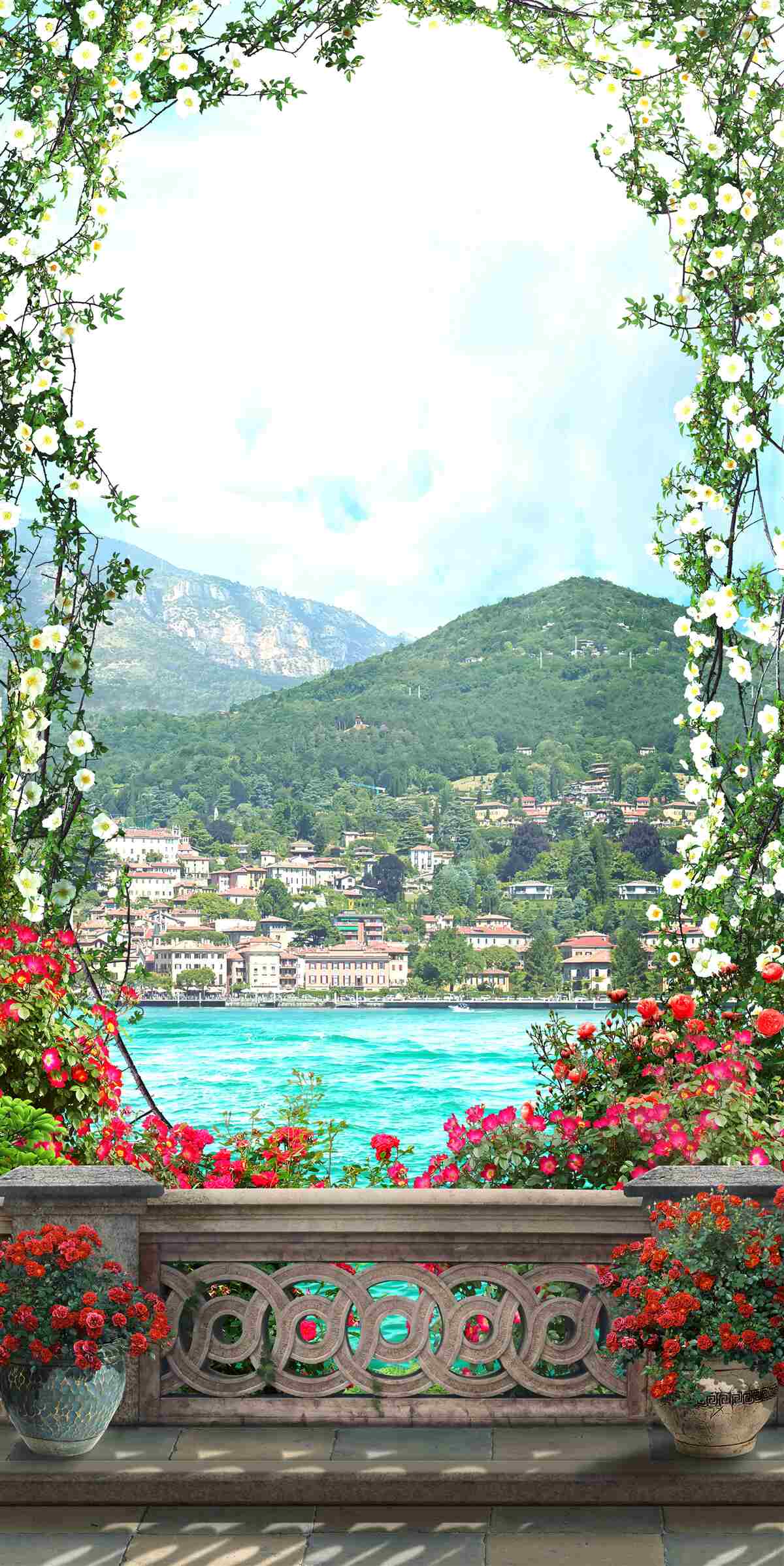 Фотошпалери панорама жвавого міста