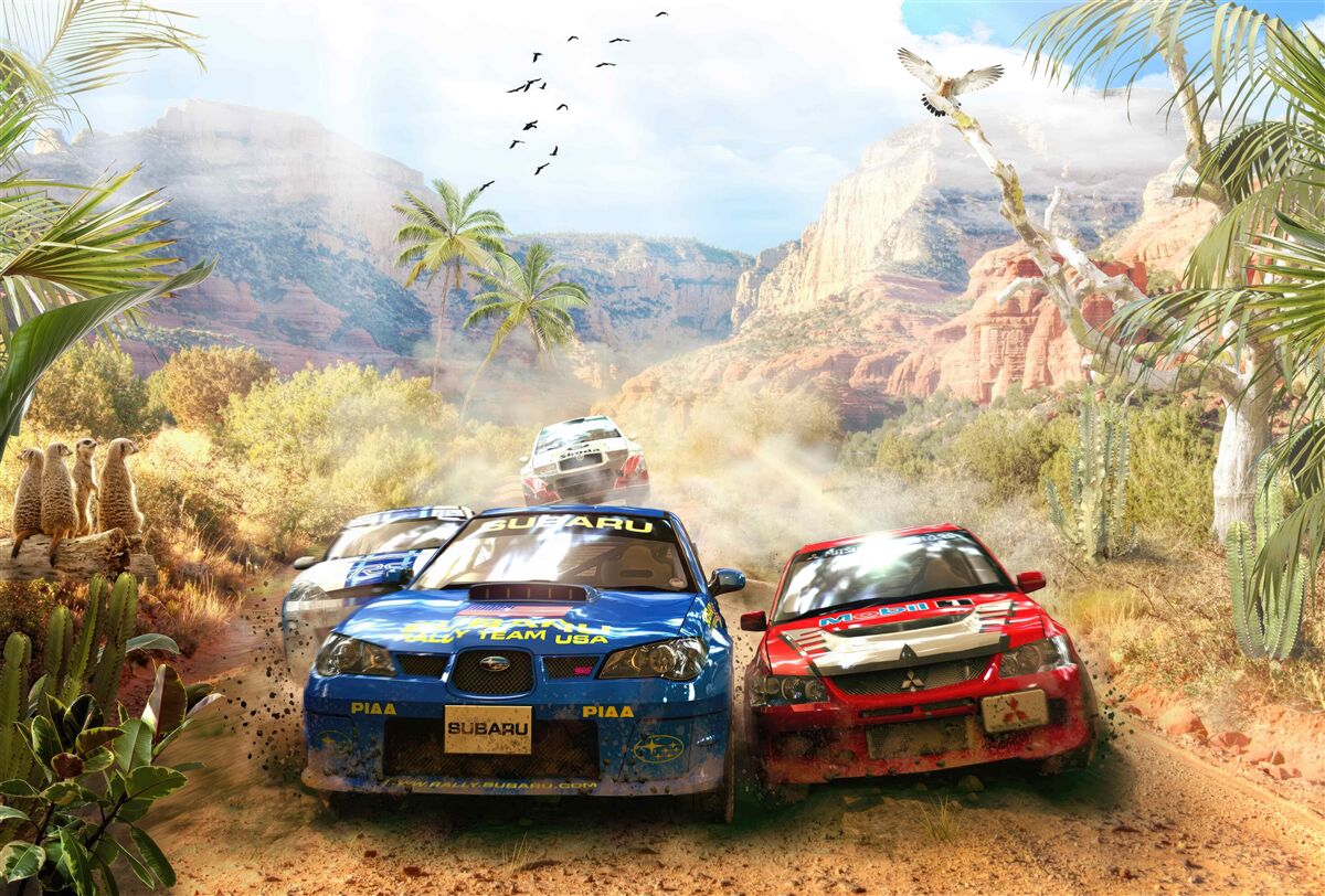 Фотошпалери перегони в пустелі