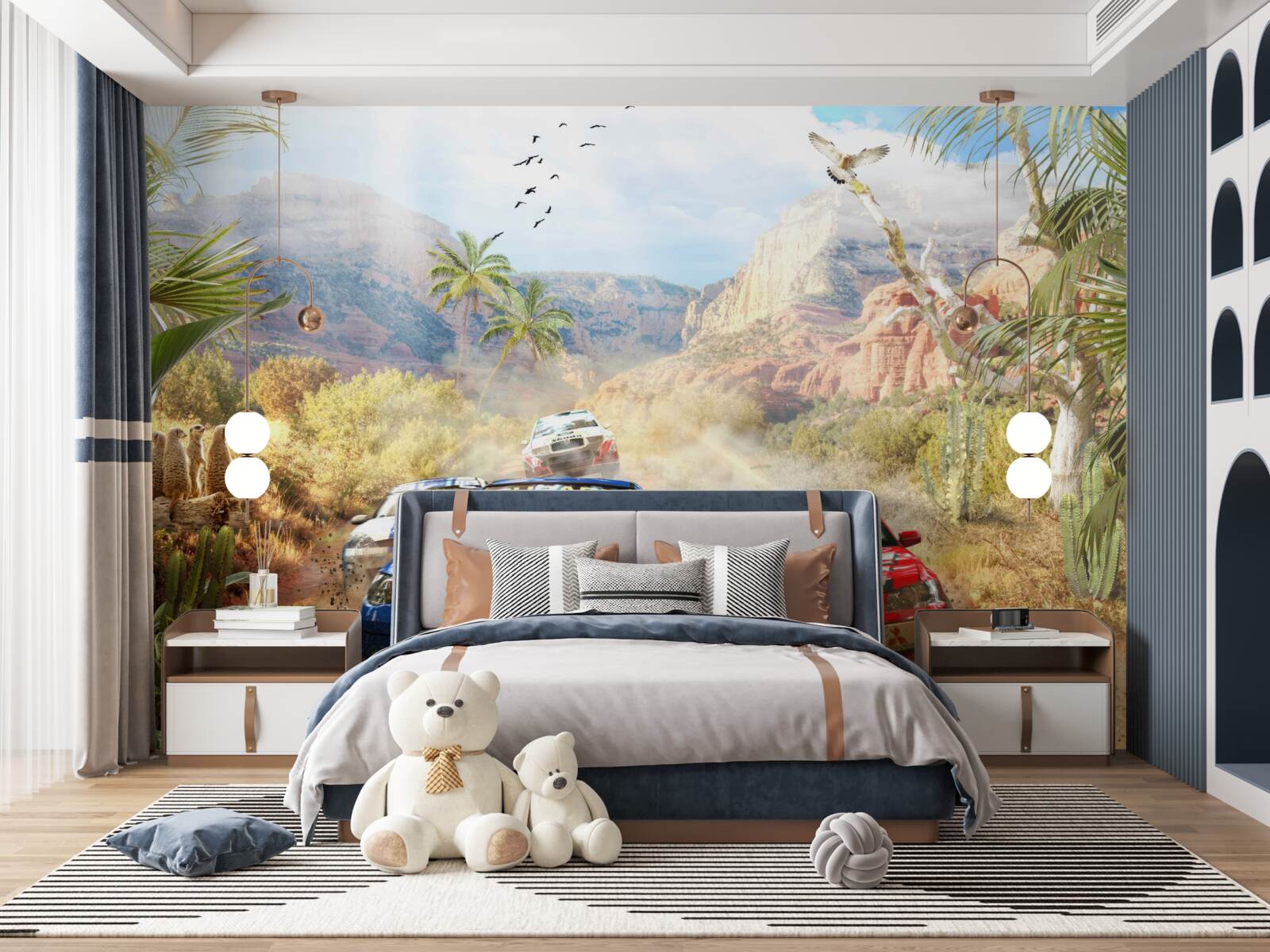 Фотошпалери перегони в пустелі