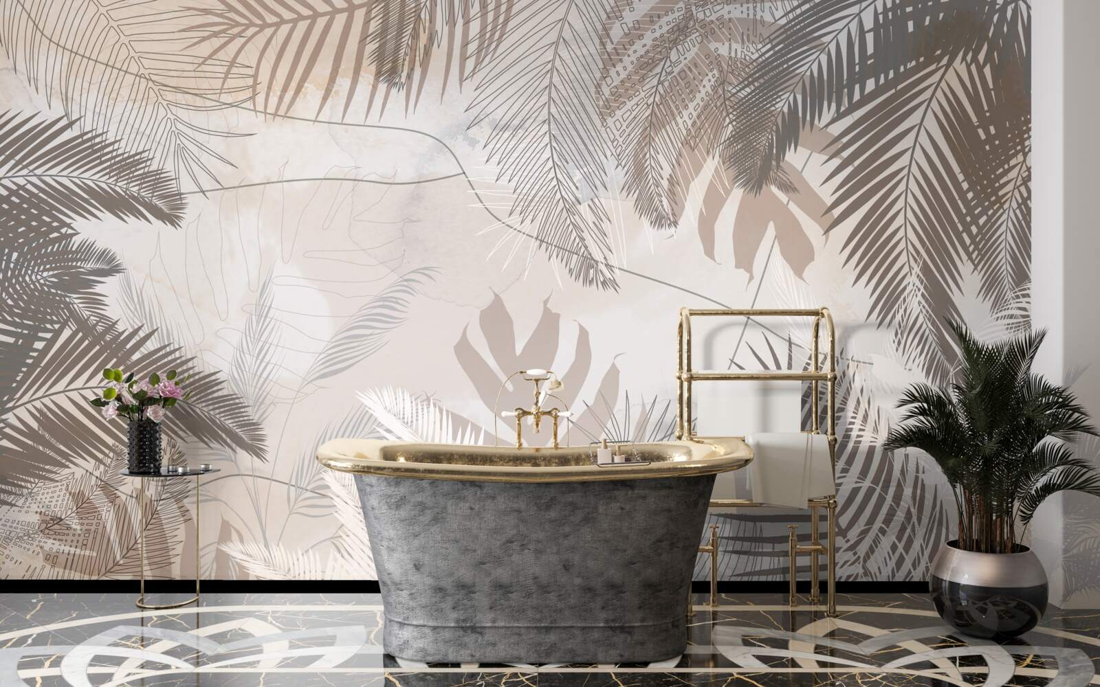 Фотошпалери розмаїття кольорів осіннього листя