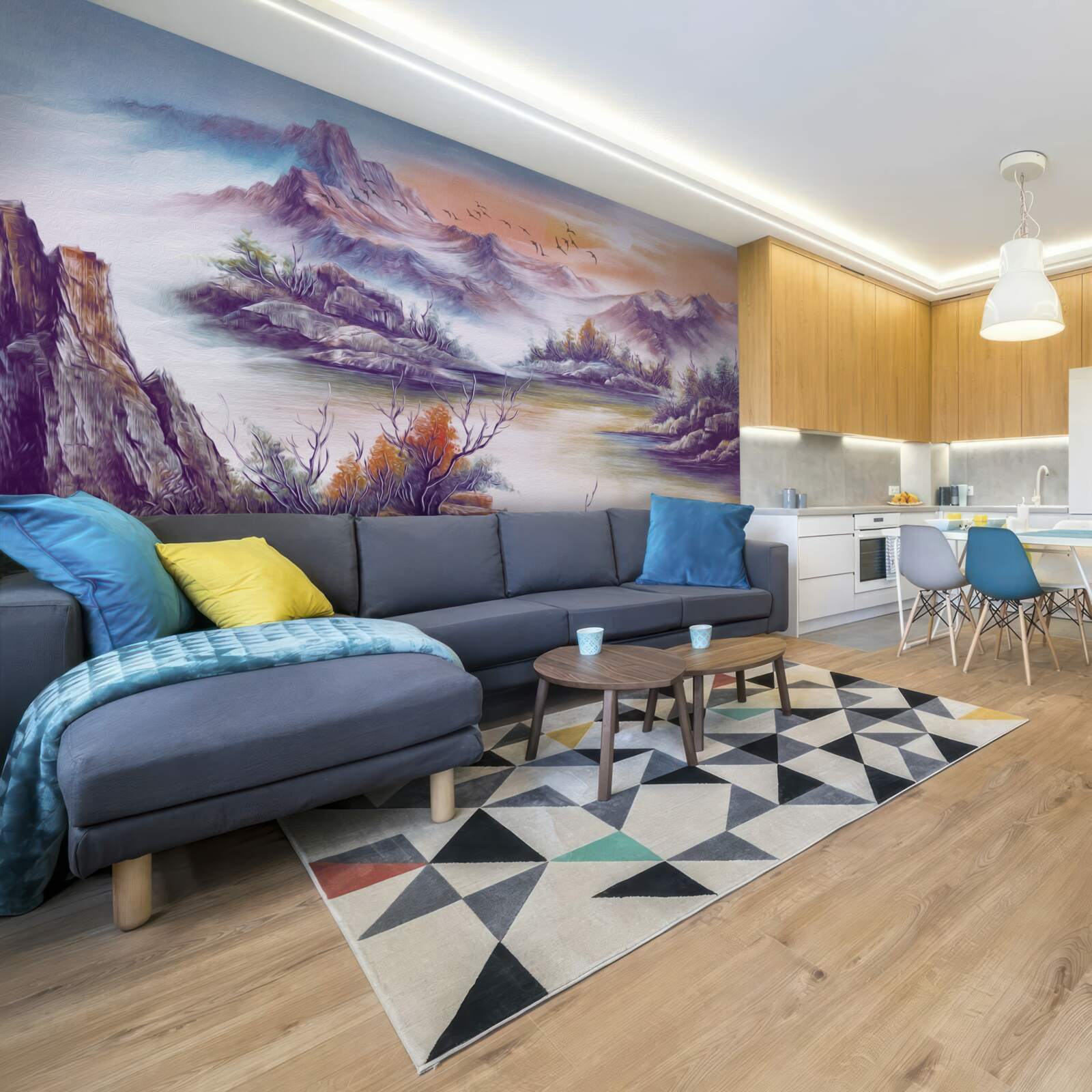 Фотошпалери гори вкриті туманом